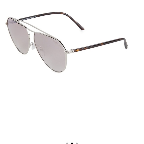 Tom Ford Other - NEW Tom Ford Aviator Silver 63mm Lens Sunglasses